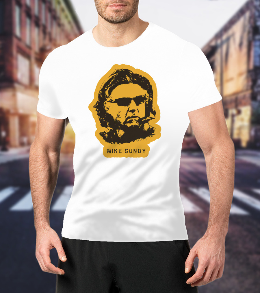 Mike Gundy Head Coach Silhouette With Sunglasses And Headset T-Shirt