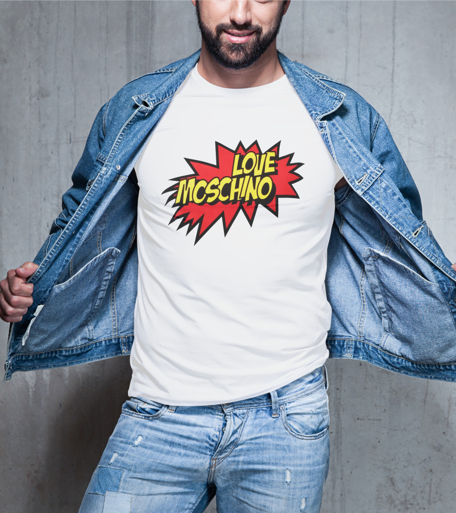 Love Moschino Comic Book Style Burst T-Shirt