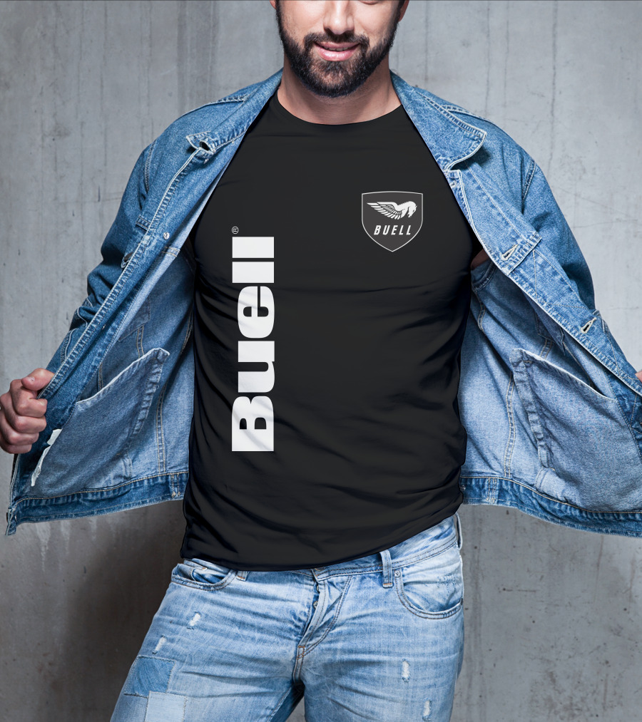 Buell Winged Logo Black T-Shirt