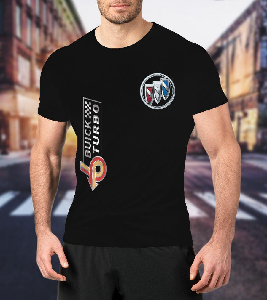 BUICK TURBO Logo With Tri-Shield Emblem T-Shirt