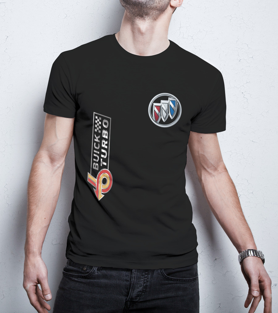 BUICK TURBO Logo With Tri-Shield Emblem T-Shirt