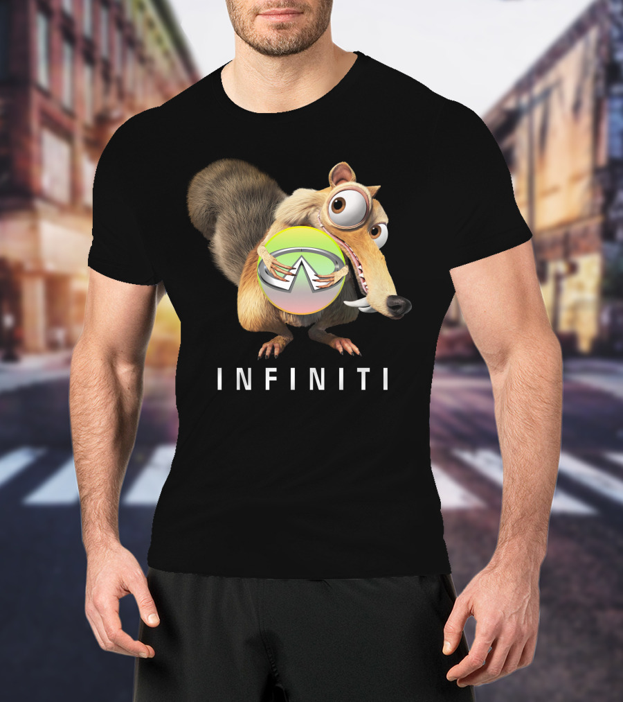 INFINITI Scrat Holding Green Sphere T-Shirt