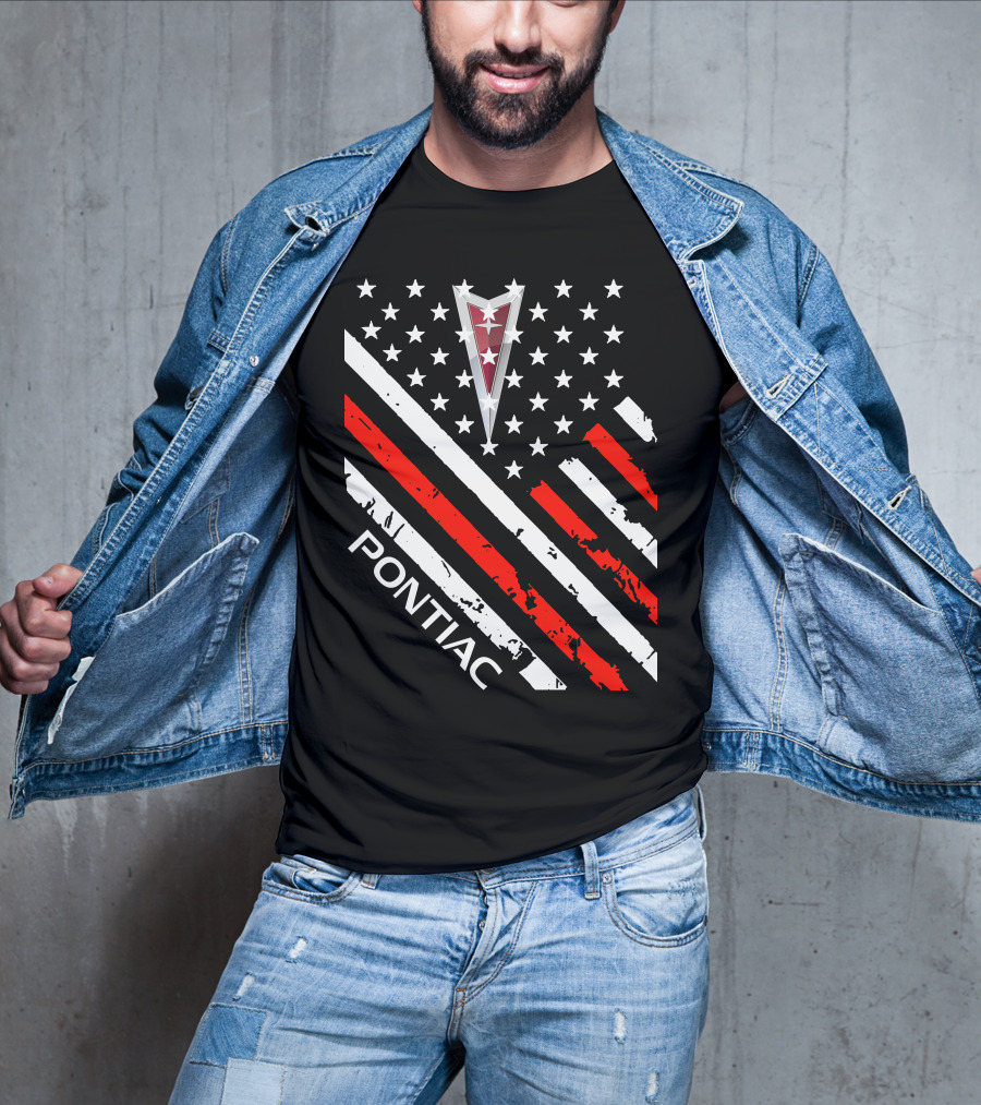 Pontiac Stars Stripes Emblem T-Shirt