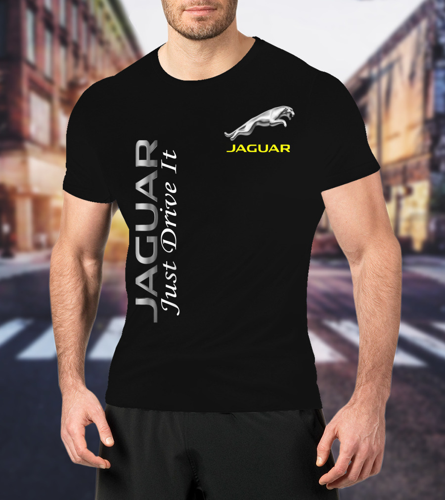 JAGUAR Just Drive It Silver T-Shirt