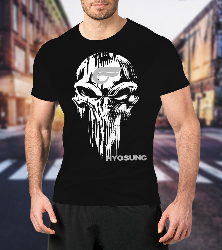 HYOSUNG Skull With Stylized T-Shirt