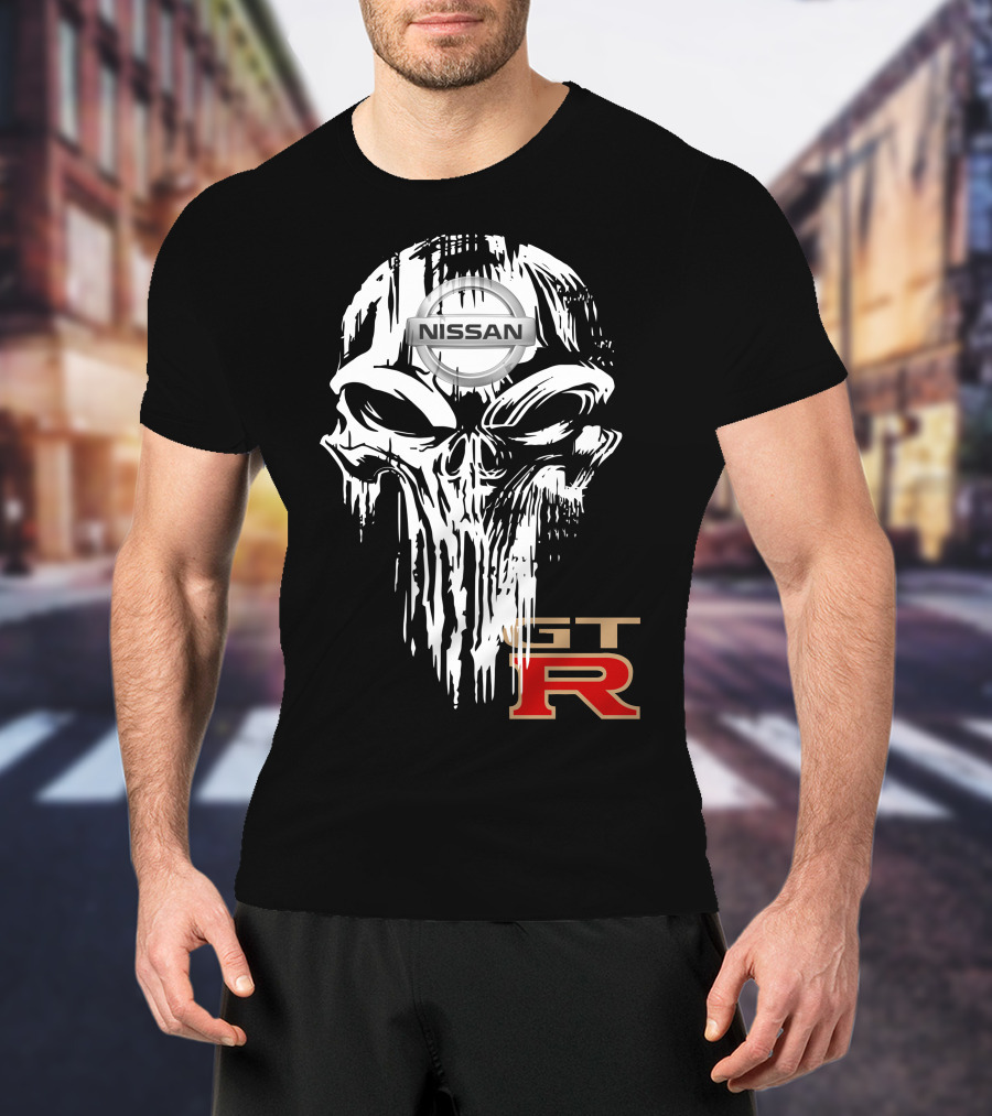 NISSAN GTR Skull Emblem T-Shirt