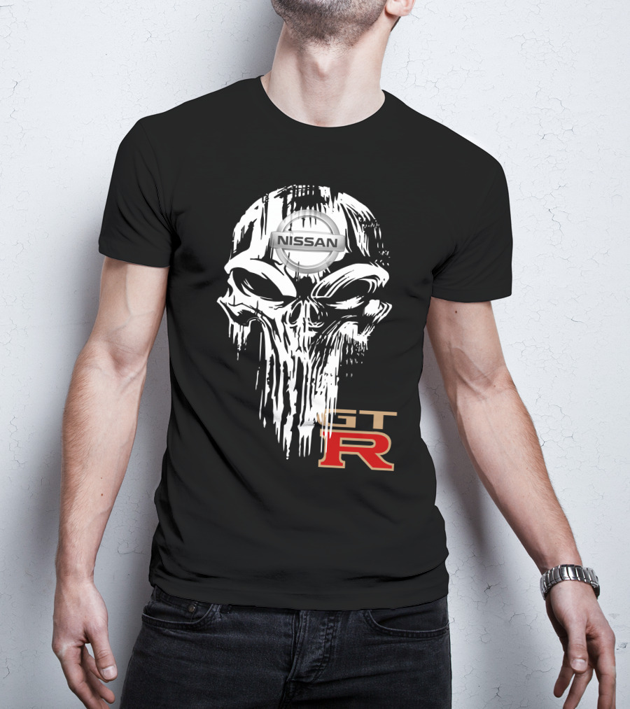 NISSAN GTR Skull Emblem T-Shirt