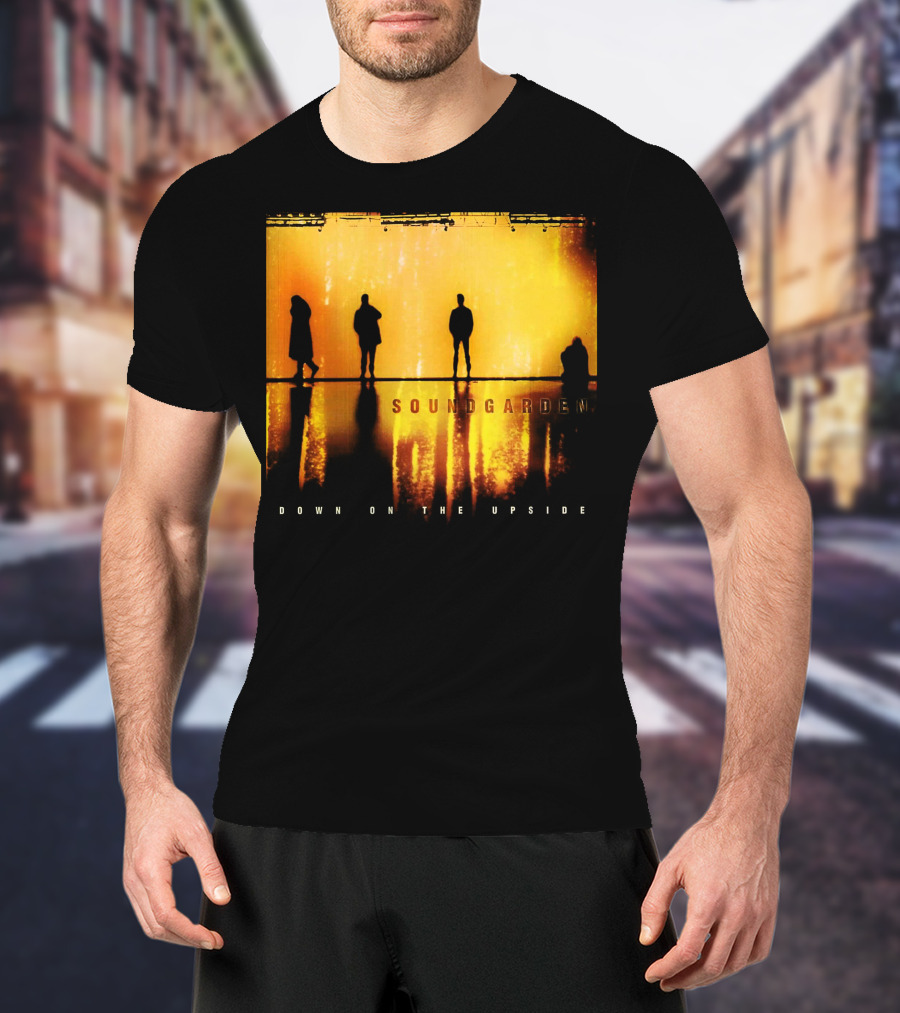 Soundgarden Down On The Upside Silhouettes Reflecting On Stage T-Shirt