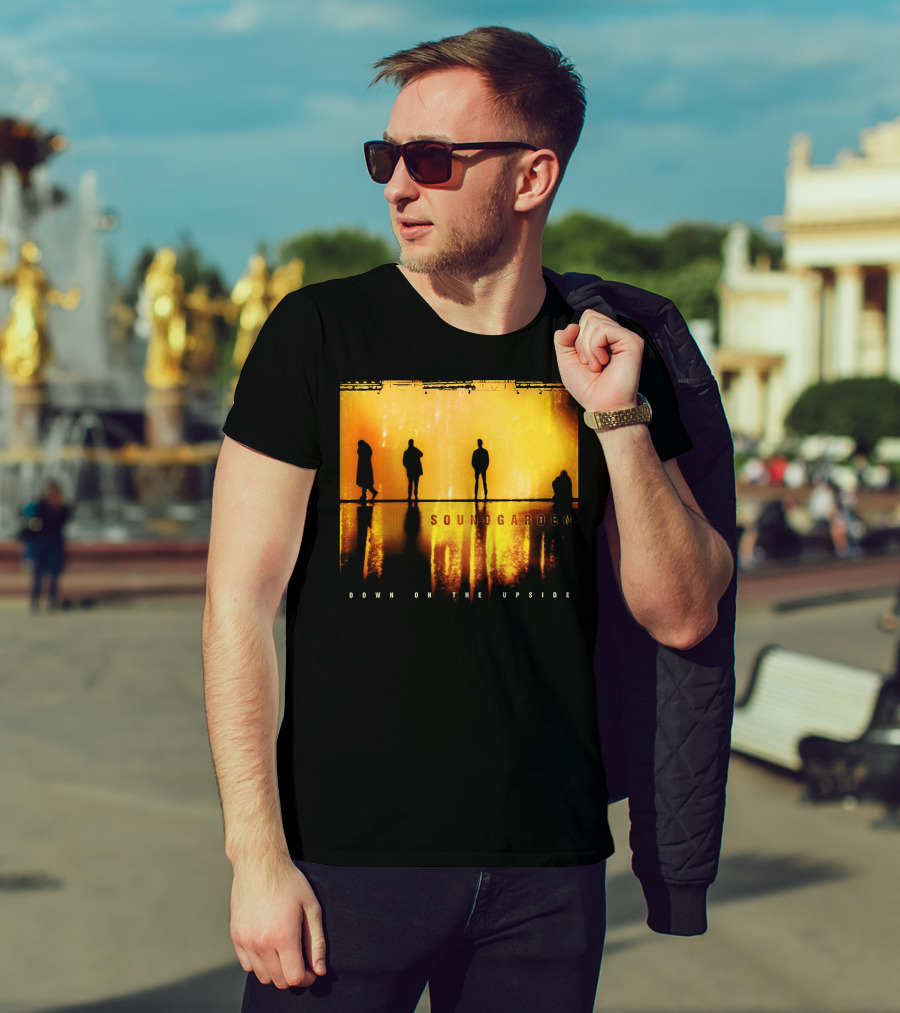 Soundgarden Down On The Upside Silhouettes Reflecting On Stage T-Shirt