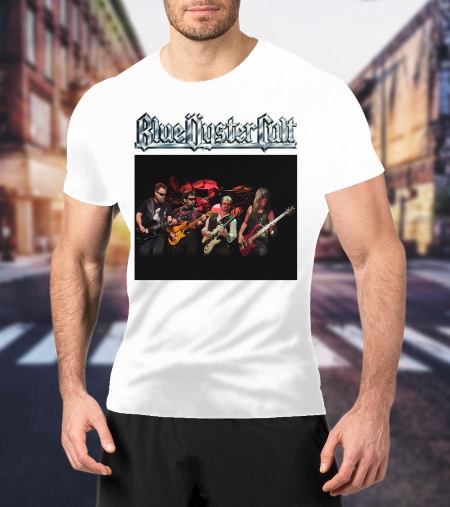 Blue Oyster Cult Live Performance Band Image T-Shirt