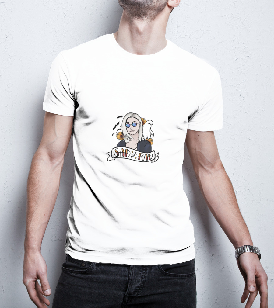Phoebe Bridgers Sad But Rad Ghost And Bat Iconic T-Shirt