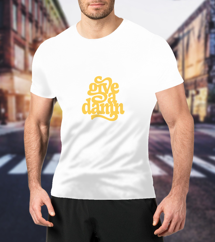 Give A Damn Yellow T-Shirt
