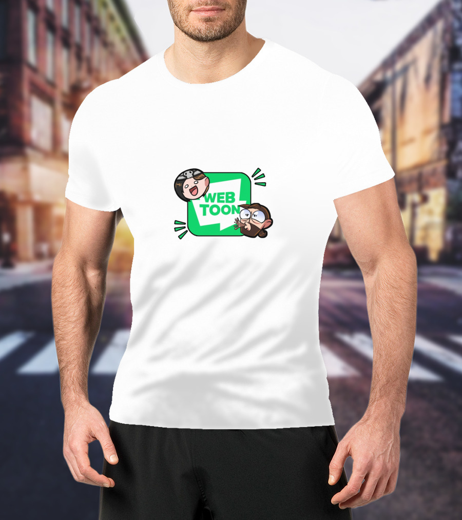 WEBTOON Characters With Cartoon Expressions T-Shirt