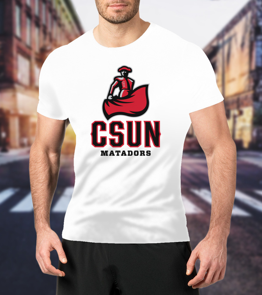 CSUN Matadors Logo Matador In Red And Black Robe T-Shirt