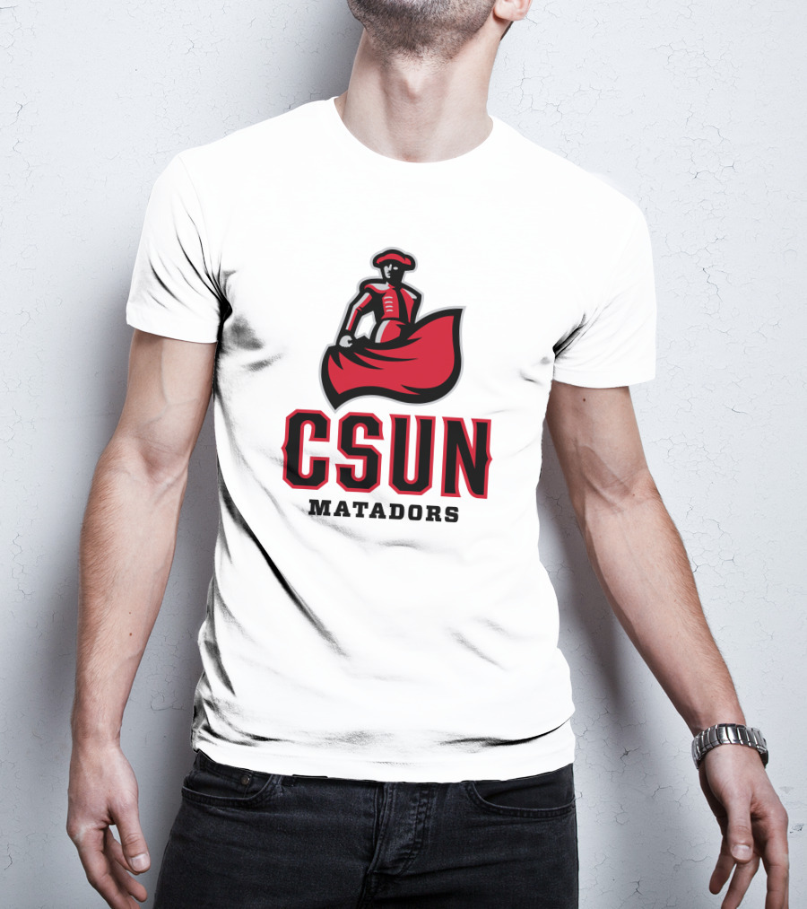 CSUN Matadors Logo Matador In Red And Black Robe T-Shirt