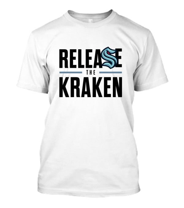 Seattle Kraken Release The Kraken Logo Official Merchandise T-Shirt