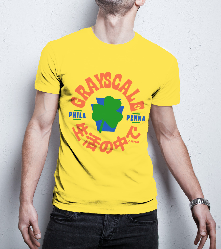 Grayscale Phila Penna Life OMMXI Shamrock T-Shirt