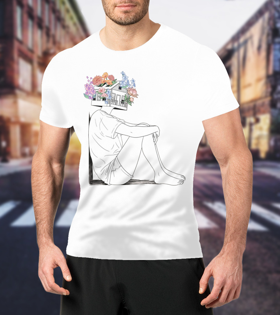 Tori Kelly Floral House Head Drawing T-Shirt