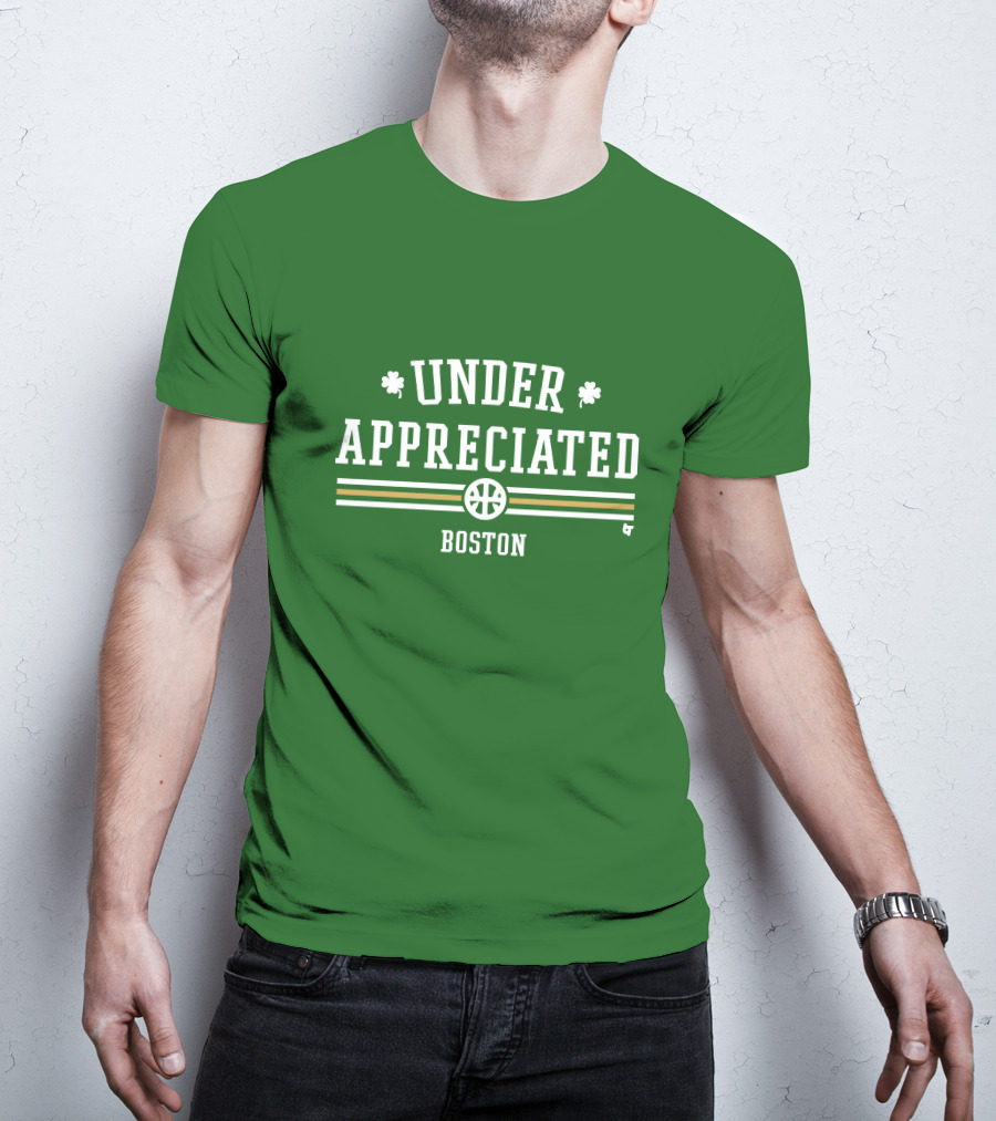 Under Appreciated Boston Basketball Green Shamrocks T-Shirt