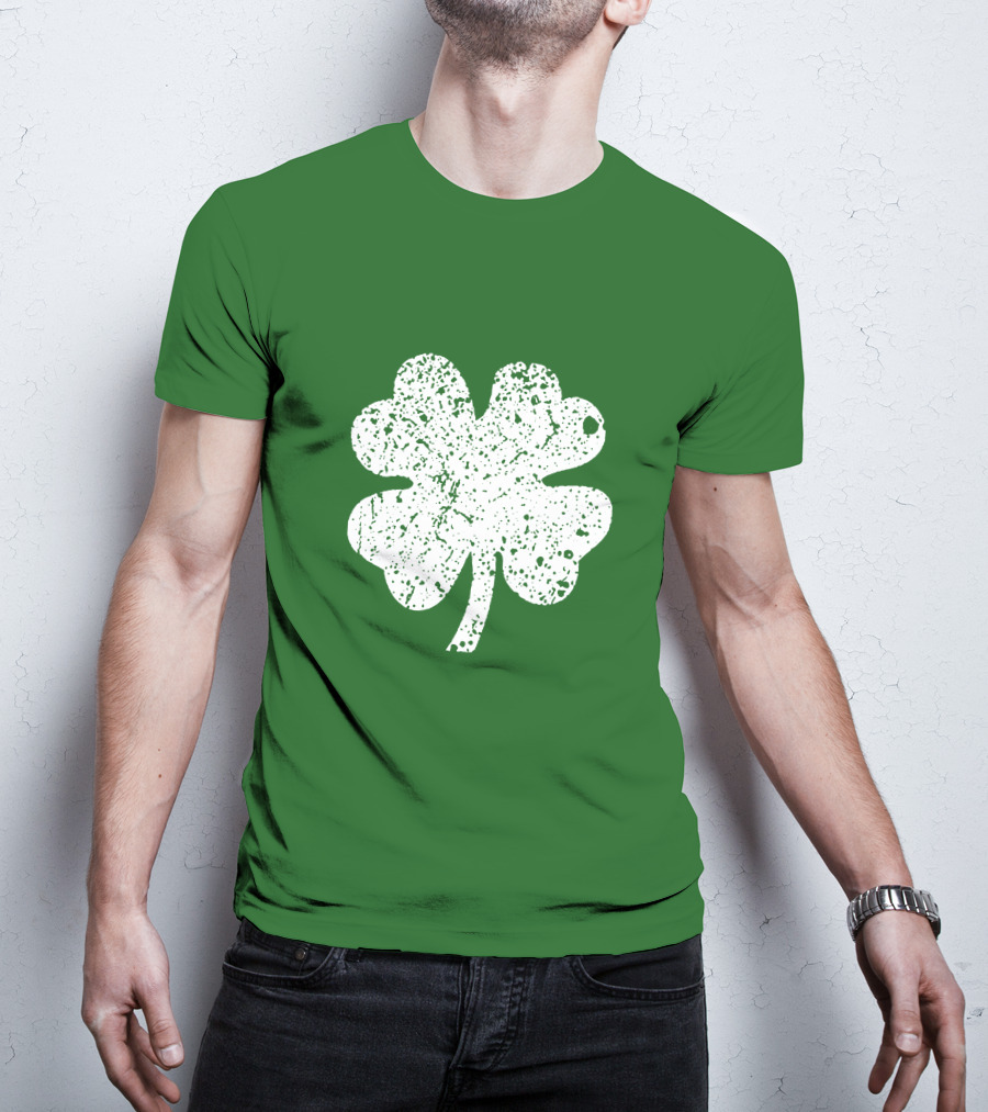 Four Leaf Clover St. Patrick's Day Green Lucky Charm T-Shirt