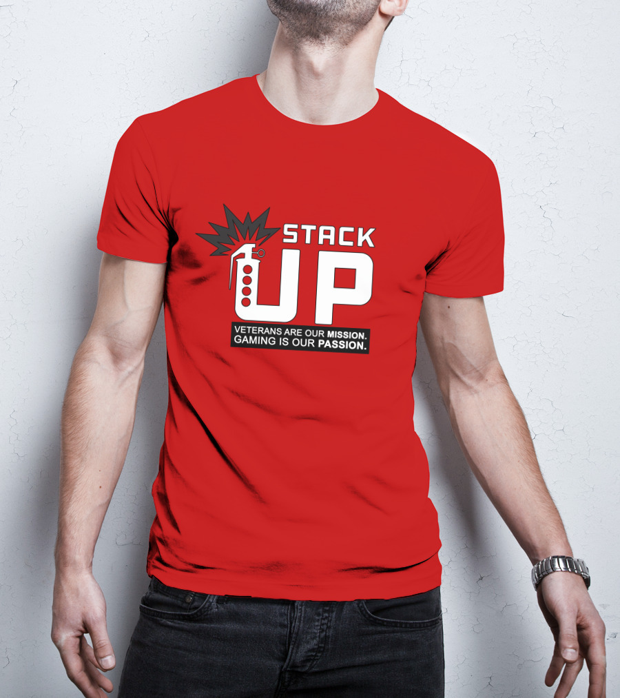 Stack Up Veterans Are Our Mission Gaming Is Our Passion T-Shirt
