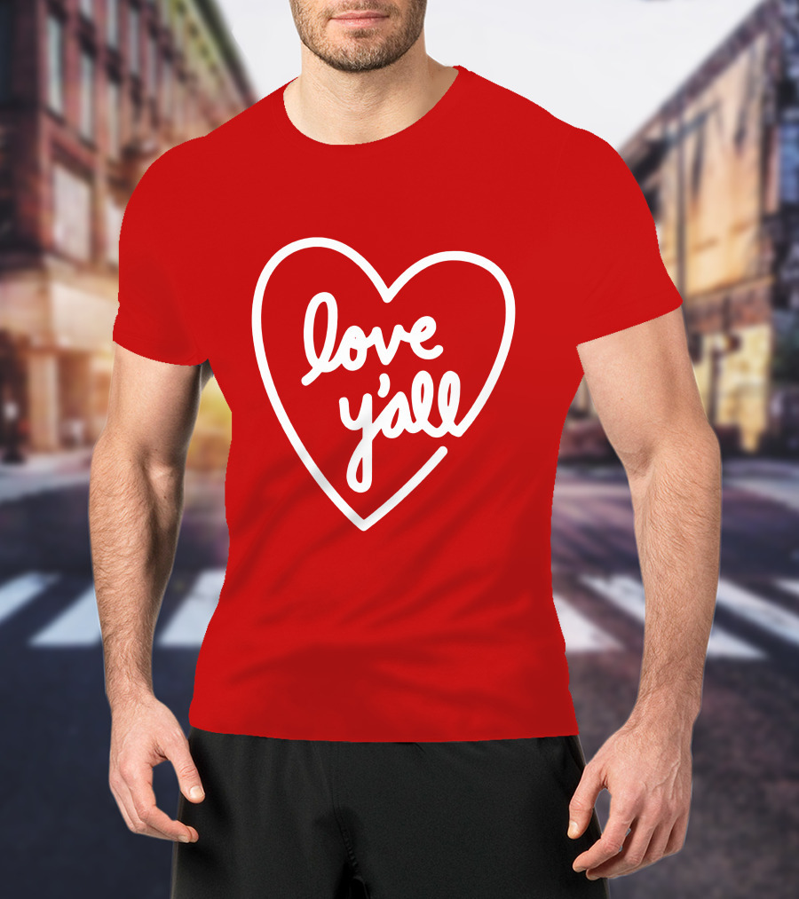 Addison Rae Merch Love Y'all Heart T-Shirt