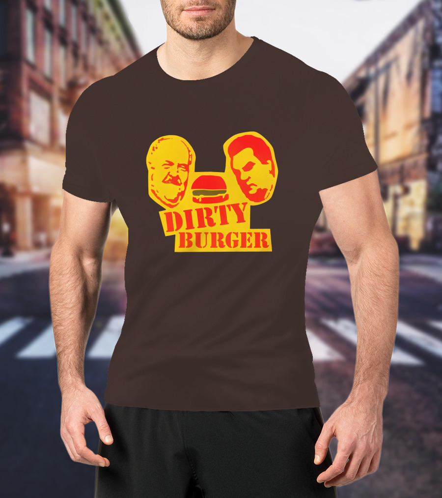 Trailer Park Boys Dirty Burger Merch Faces And Burger T-Shirt