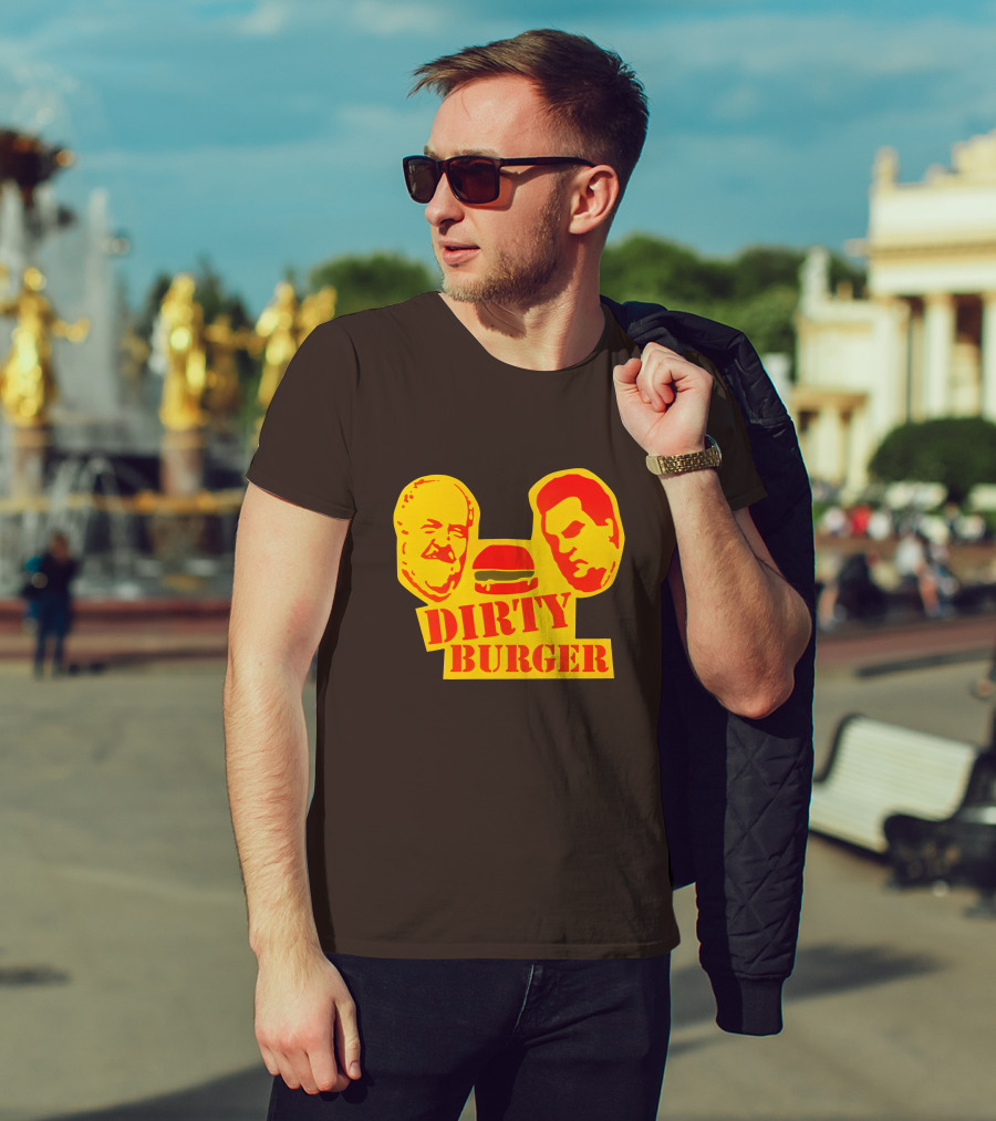 Trailer Park Boys Dirty Burger Merch Faces And Burger T-Shirt