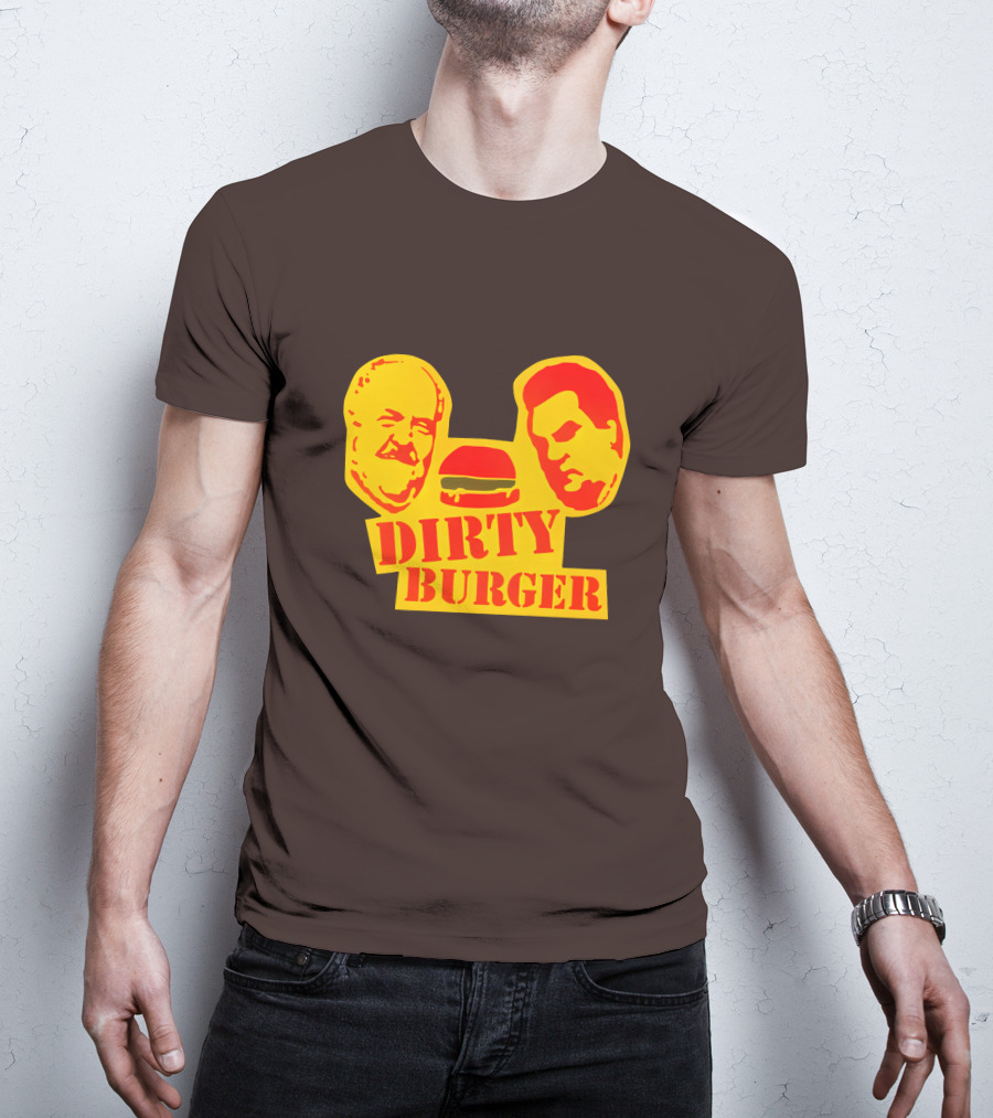 Trailer Park Boys Dirty Burger Merch Faces And Burger T-Shirt