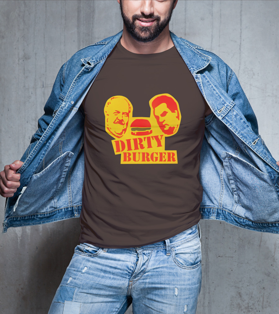 Trailer Park Boys Dirty Burger Merch Faces And Burger T-Shirt