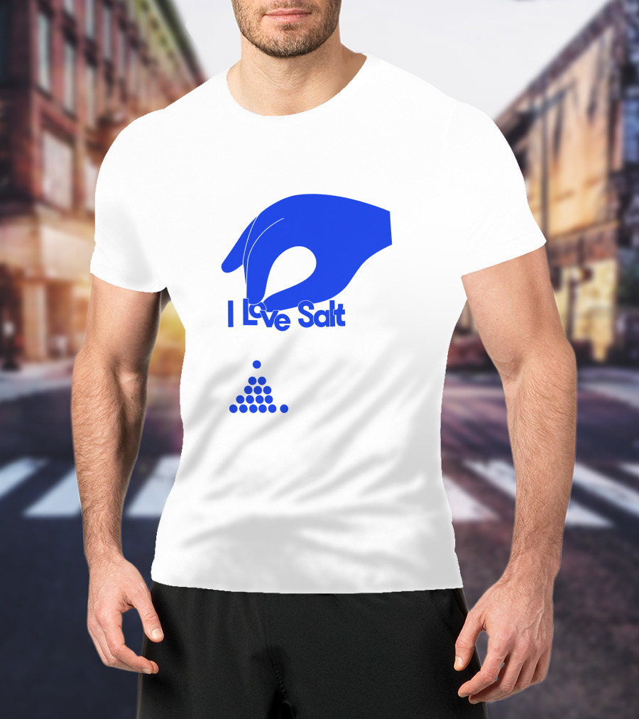 Shop Molly Baz Merch Store I Love Salt Hand With Dots T-Shirt