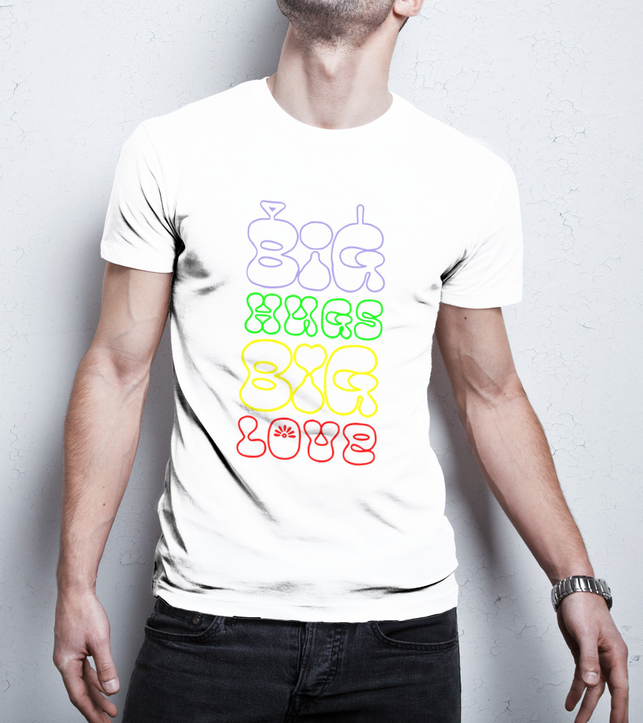 Teletubbies Big Hugs Big Love Pride Merch Store T-Shirt