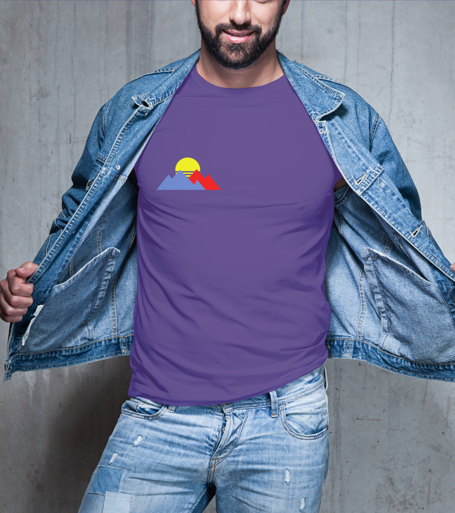 Shop Purpled New Merch Store Sunset Mountain T-Shirt