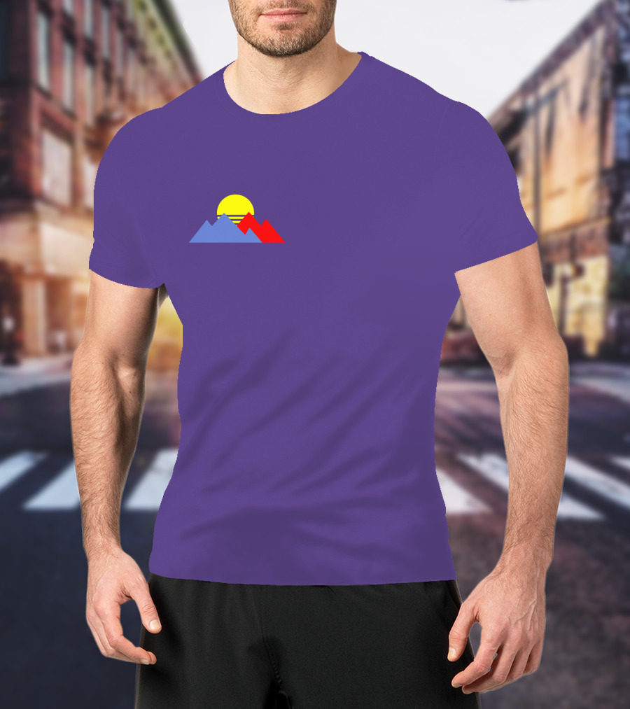 Purpled Merch Sunset Mountains T-Shirt