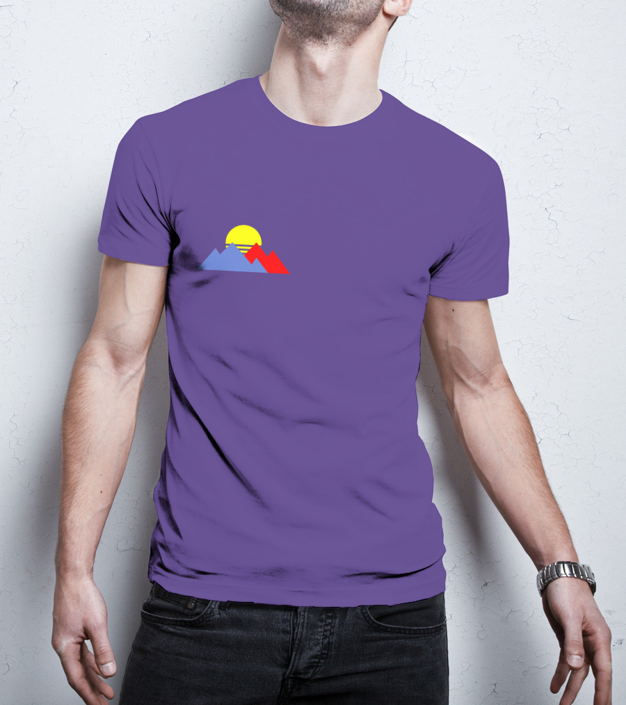 Purpled Merch Sunset Mountains T-Shirt