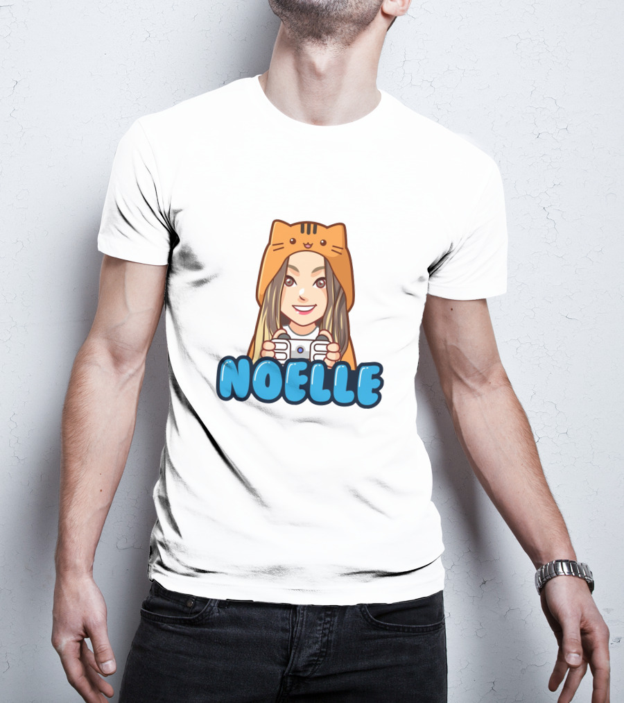 NOELLE Cat Hoodie Gamer Look T-Shirt