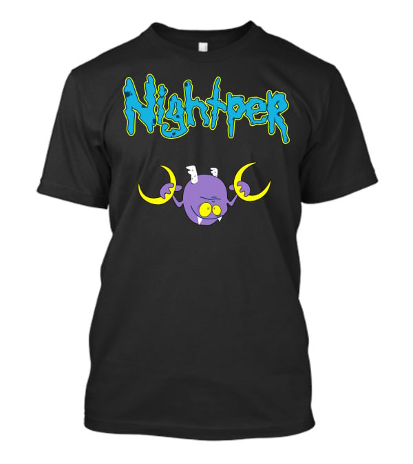 Shop The Nightper Perth Tanapon Merch Store Featuring Playful Cartoon Creature T-Shirt
