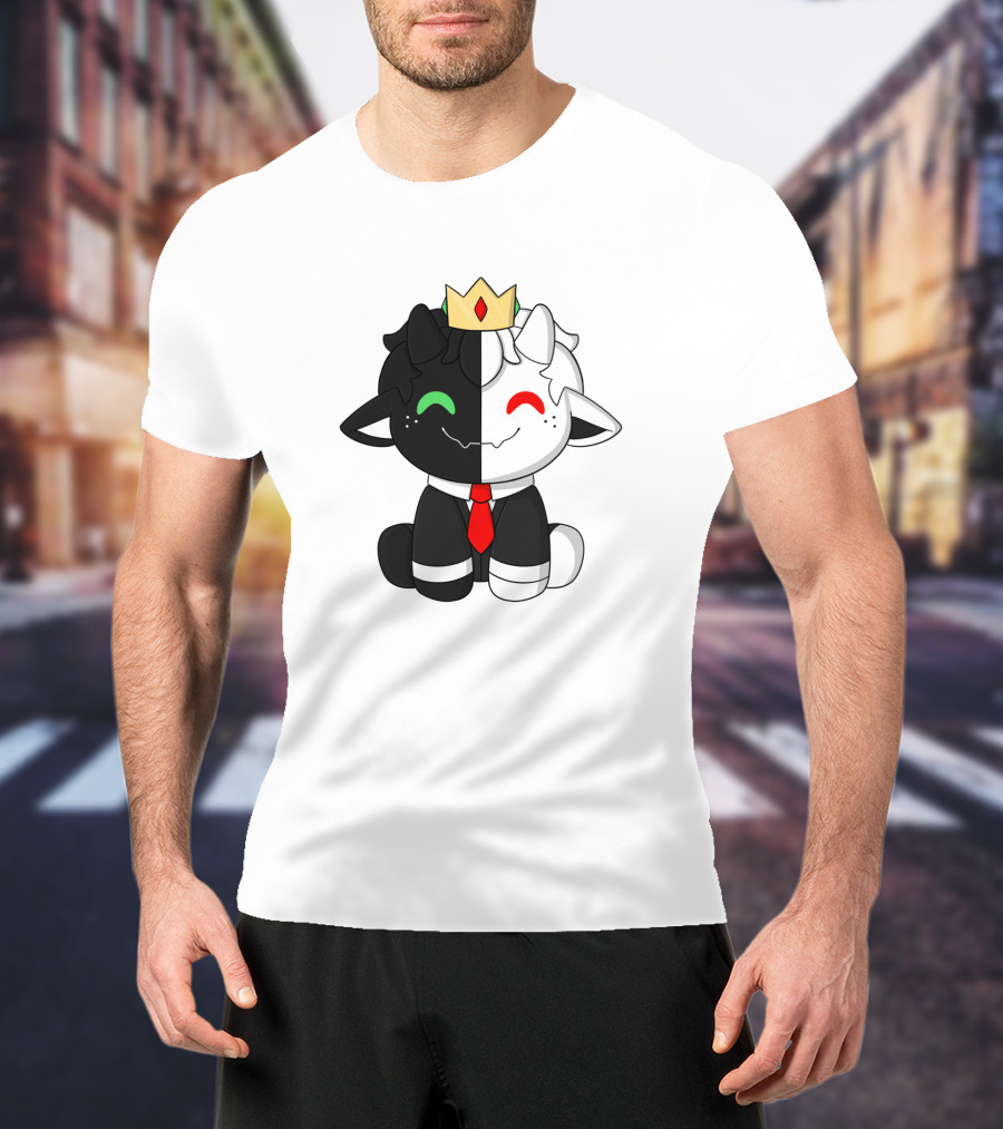 Baby Ranboo Plush With Crown And Tie T-Shirt