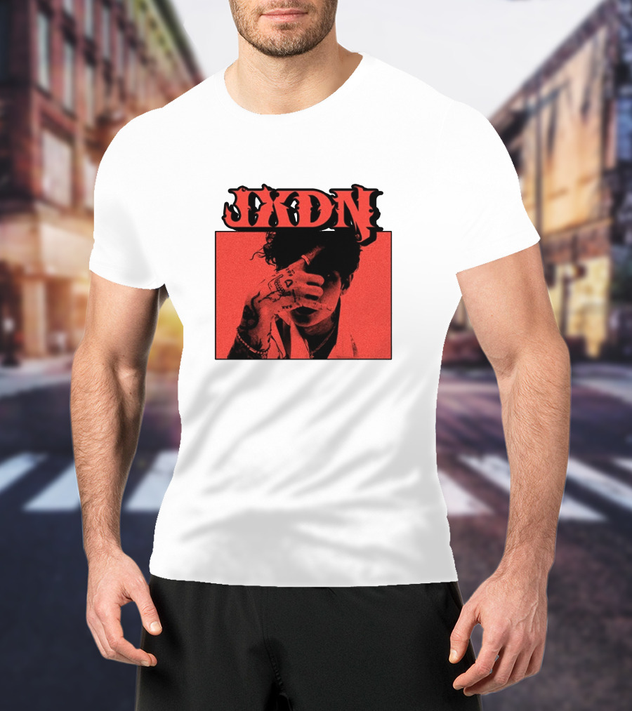 JXDN Photo Red Image With Hand Gesture T-Shirt