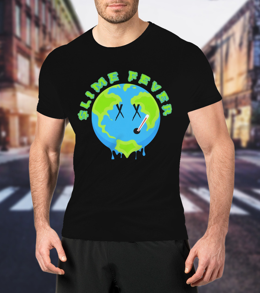 Slime Fever Earth Face Thermometer Design YNW Melly Merch Store T-Shirt