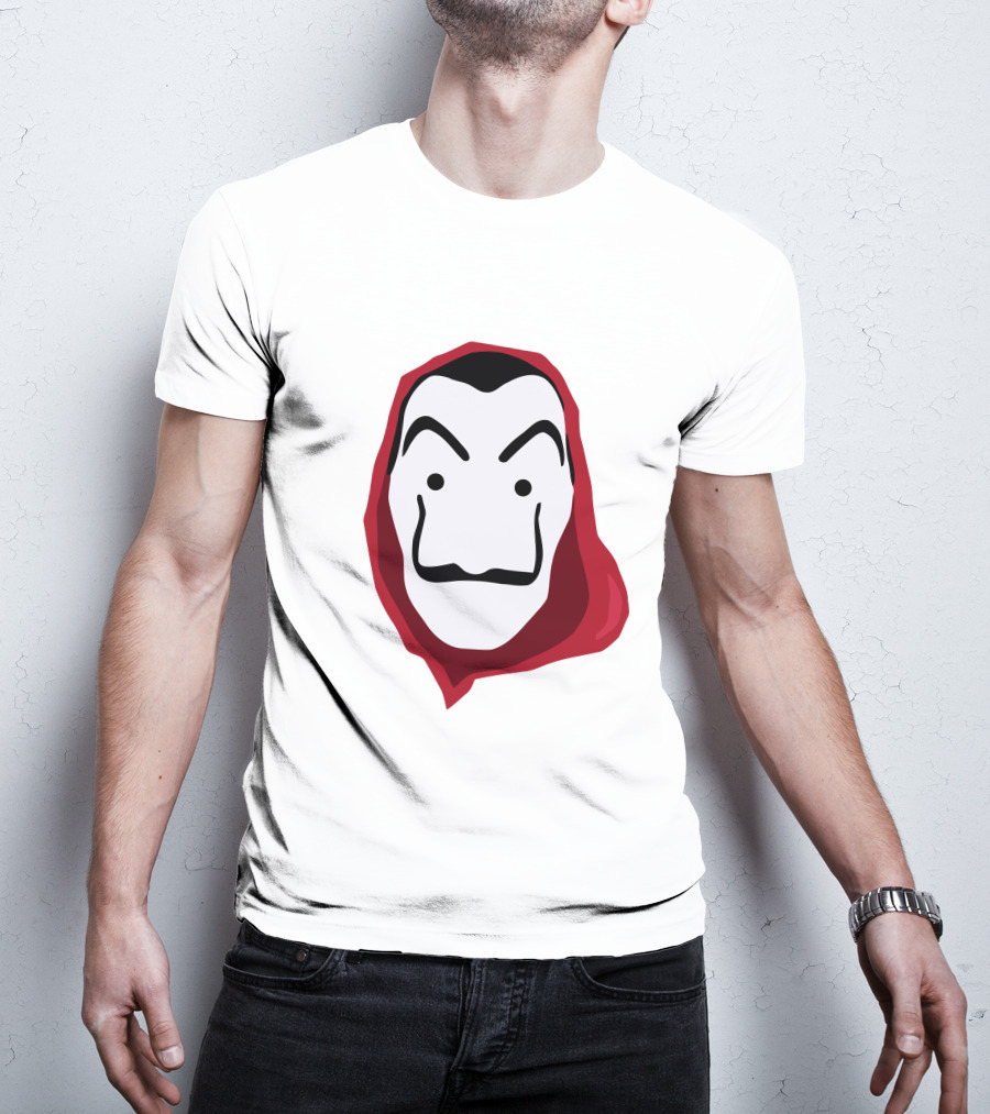 La Casa De Papel Money Heist Salvador Dalí Mask Red T-Shirt