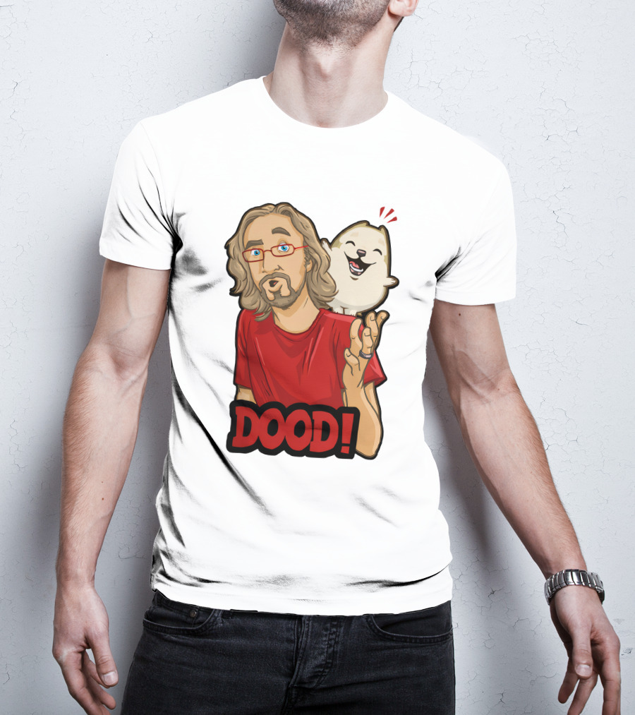 Maximilian Dood Merchandise Featuring Animated Character And Iconic Dood T-Shirt