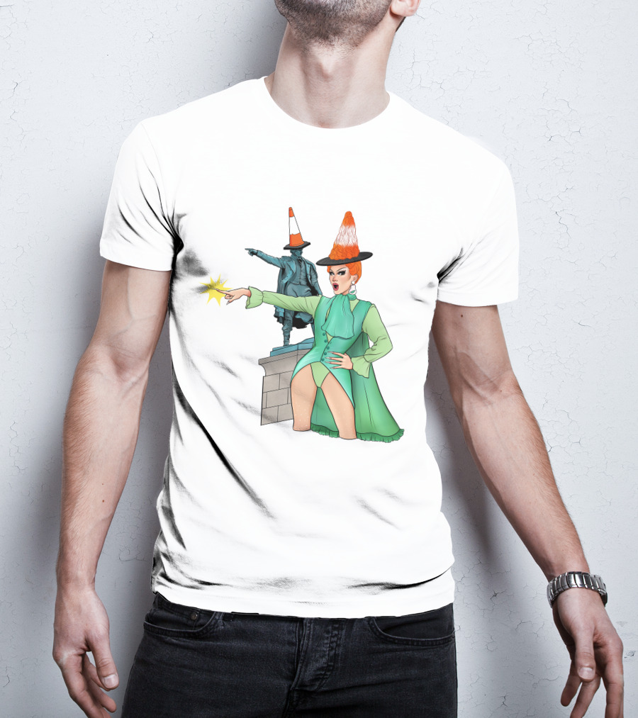 River Medway Thomas Waghorn Statue Drag Costume Cone Hat Charm Jaimee Andrews T-Shirt