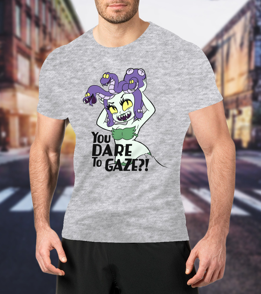 Cuphead Cala Maria Medusa You Dare To Gaze T-Shirt