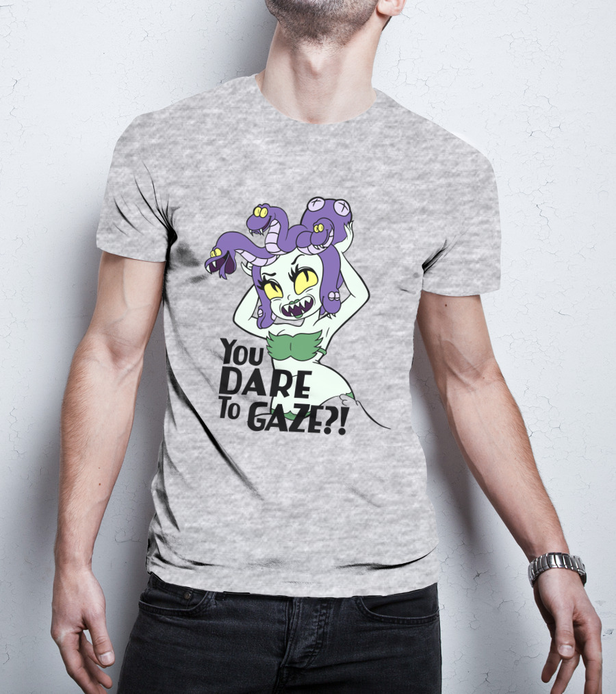 Cuphead Cala Maria Medusa You Dare To Gaze T-Shirt