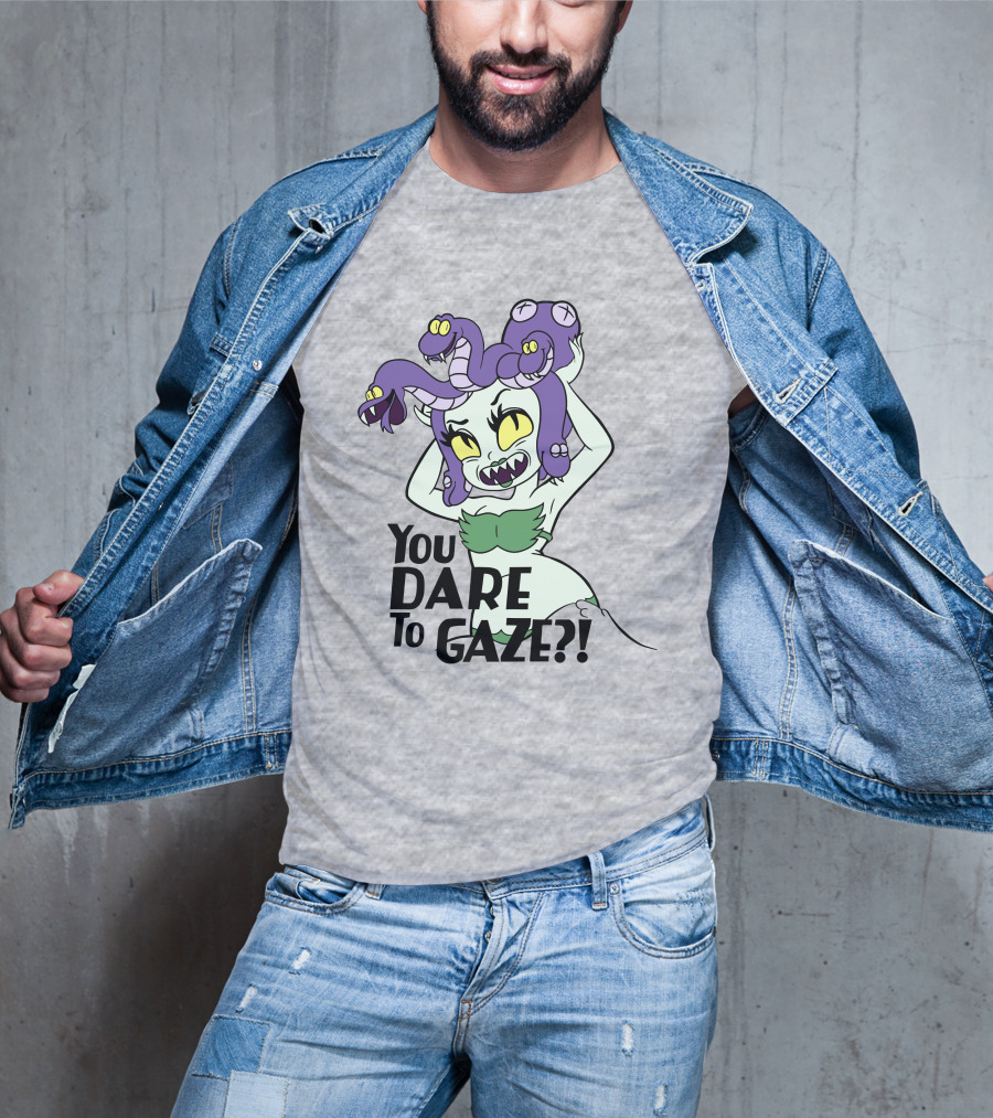 Cuphead Cala Maria Medusa You Dare To Gaze T-Shirt