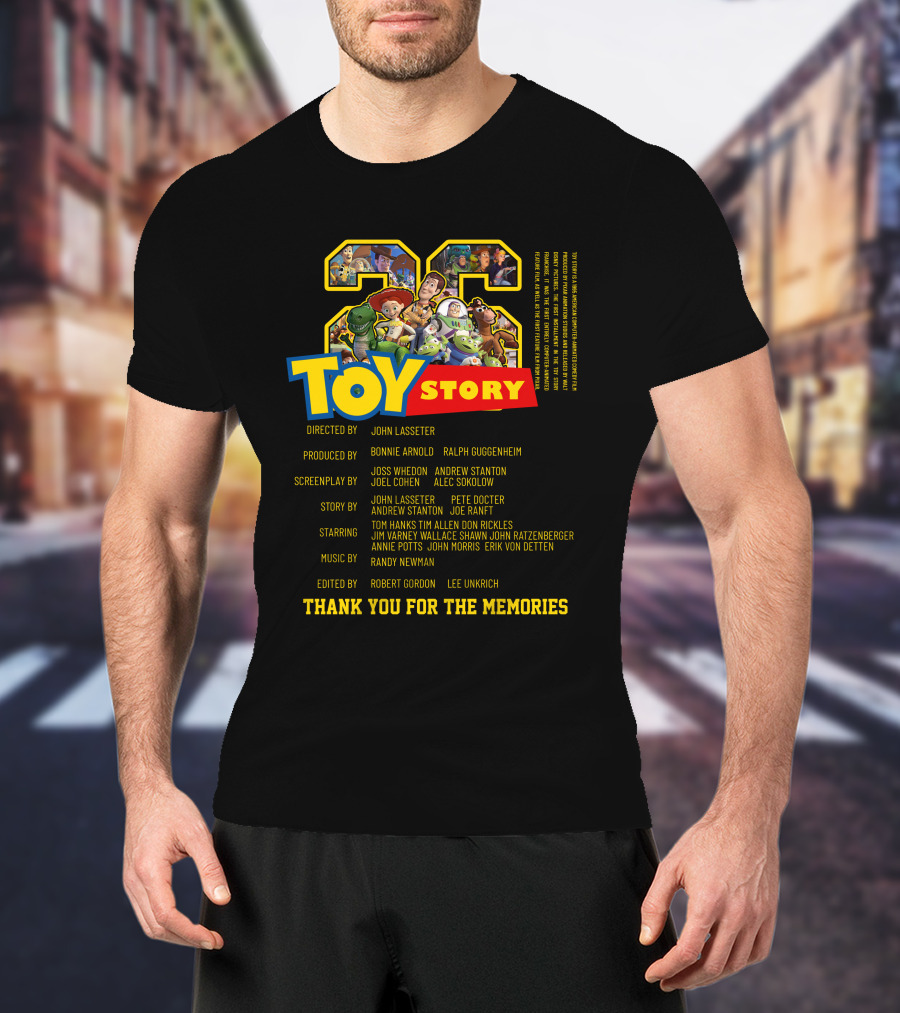TOY STORY 28 Thank You For The Memories Directors Cast Iconic Characters T-Shirt