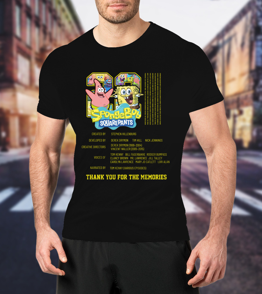 SpongeBob SquarePants Thank You For The Memories 1999-2015 Steven Hillenburg T-Shirt