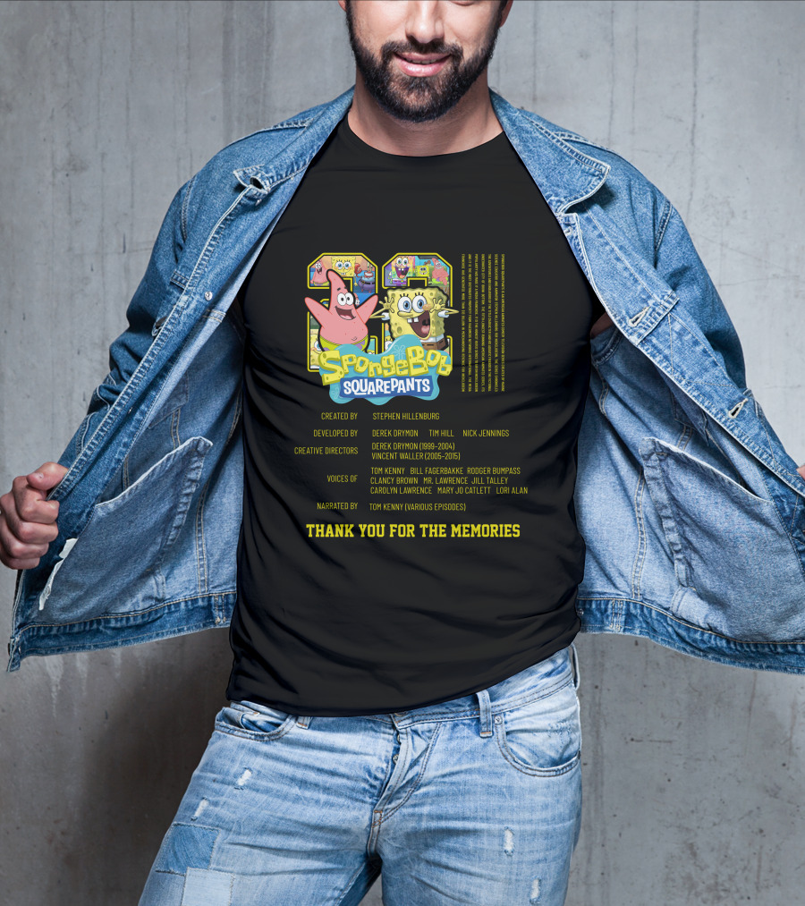 SpongeBob SquarePants Thank You For The Memories 1999-2015 Steven Hillenburg T-Shirt