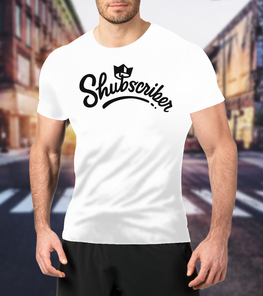Shubscriber Crown Logo Design Shubble Merch T-Shirt